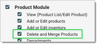 Delete Product User Group Permission b