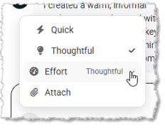 Image showing the AI Assistant Prompt Options on the Create Email page of the Jewel360 system.