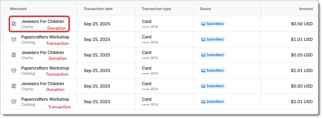jfc card statement