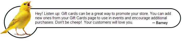 barney - gift cards