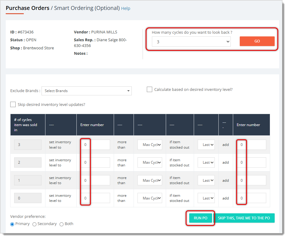 Image showing the basics of Smart Ordering in the Jewel360 system.
